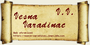 Vesna Varadinac vizit kartica